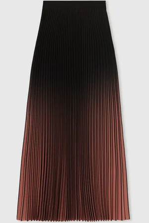 Reiss Marlie Ombré Pleated Midi Skirt 4