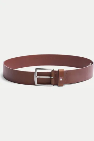 Tommy Hilfiger Tan Brown New Denton Belt 40