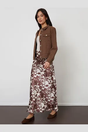 Threadbare Maxi Satin Slip Skirt AU 14