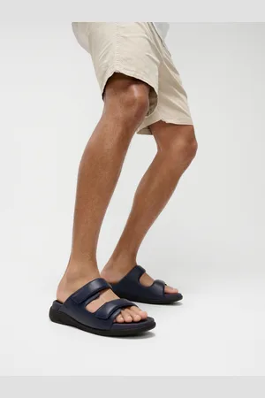 FitFlop Mens Blue F-Mode Go Adjustable Two-bar Sliders AU 12 (EU 47)