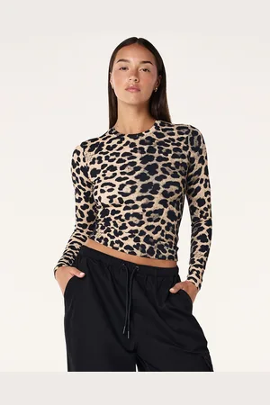 P.E Nation P. E Nation Leopard Foundation Long Sleeve Top XXS