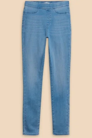 White Stuff Dark Blue Janey Jeggings AU 10 S