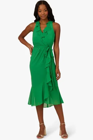 Adrianna Papell Surplice Combo Dress AU 10