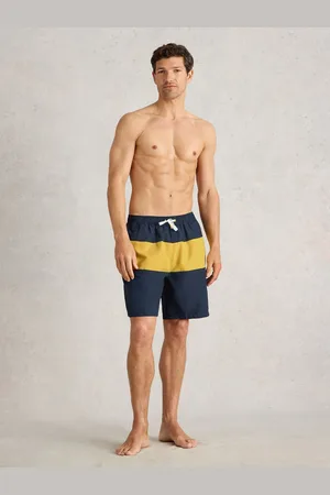 White Stuff Colourblock Volley Swim Shorts L