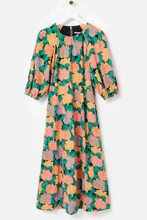 Oliver Bonas Floral Midi Dress AU 10