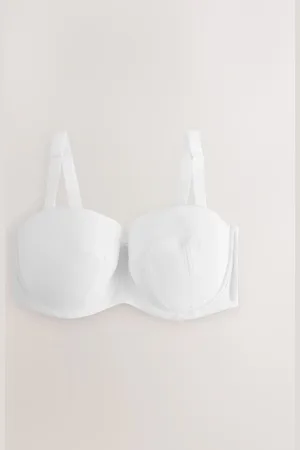 Next White F-K Ultimate Support Lightly Padded Multiway Strapless Bra 38 K