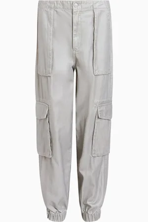 AllSaints AllSaints Grey 100% Cotton Freda Coated Trousers AU 8