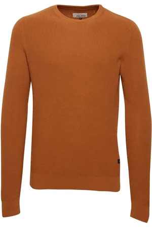 Blend Brown Codford Lightweight Knitted Pullover 100% Cotton Jumper XL