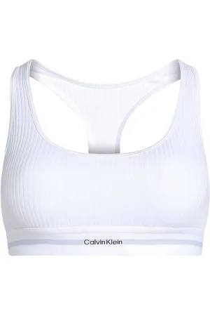 Calvin Klein White Rib Lightly Lined Bralette xsmall