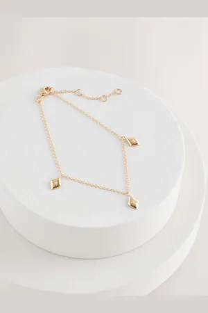 Next Gold Plated Sterling Silver Charm Bracelet One