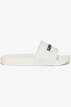 Superdry White Logo Pool Sliders 6-7 EU 40