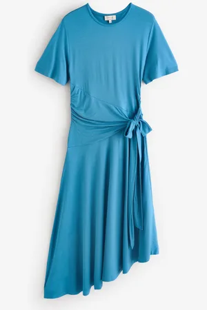Jigsaw Side Tie Asymmetric Dress M
