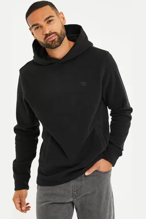 Threadbare Black Microfleece Overhead Hoodie S