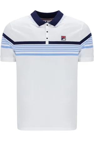 Fila Francis Yarn Dye Stripe 100% Cotton Polo Shirt XS