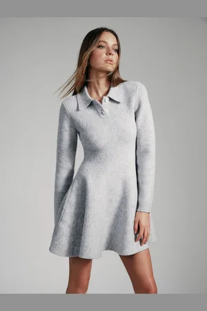 Bardot Lexter Mini Volume Knit Dress L