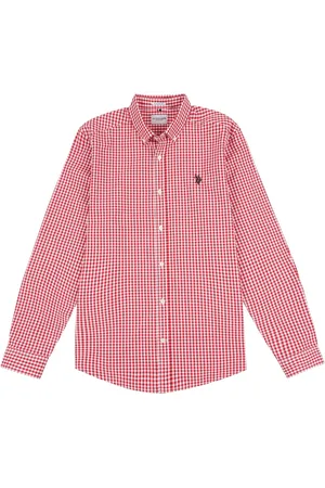 U.S. Polo Assn. U. S. Polo Assn. Mens 100% Cotton Gingham Shirt S