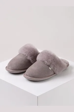 Just Sheepskin Light Grey Ladies Duchess Slippers AU 6 (EU 37)