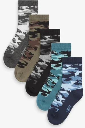Next Camouflage Patterned Thermal Socks 5 Pack 7-10