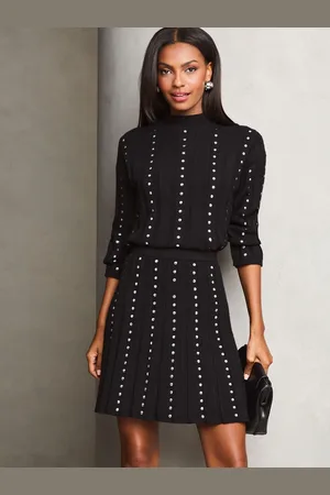 Lipsy London Studded Knitted Co-ord Skirt Set AU 12