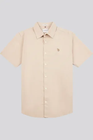 U.S. Polo Assn. U. S. Polo Assn. Mens Linen Blend Short Sleeve Shirt M