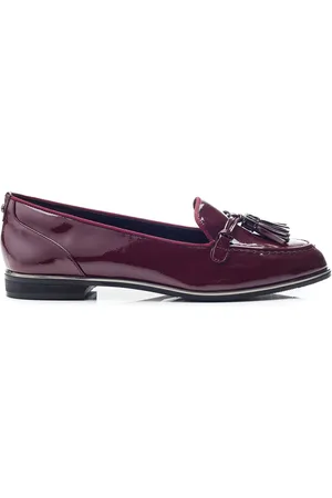 Moda In Pelle Evvaa Flat Slip on Tassle Leather Barrel Loafers AU 8 (EU 39)