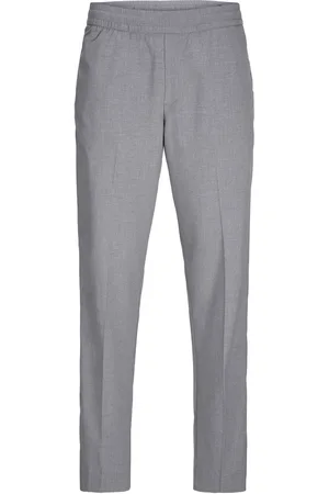 JACK & JONES Grey Drawstring Relaxed Fit Trousers XL