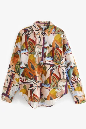 Next Long Sleeve Shirt With Linen AU 16