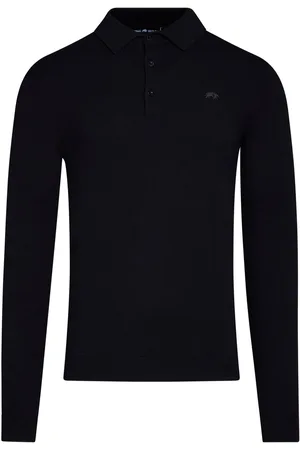 Raging Bull 100% Cotton Classic Knitted Polo Black Jumper 5XL
