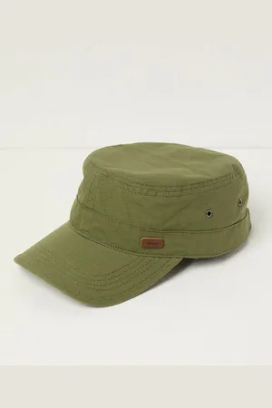 Fat Face FatFace Khaki Green Ripstop Train Driver 100% Cotton Hat onesize