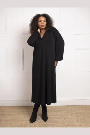 Live Unlimited London Curve Jersey V-Neck Midi Dress AU 24