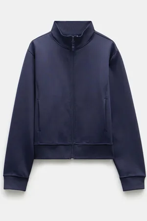 Hush Puppies Blue Blue Zanna Zip Up Sweatshirt S
