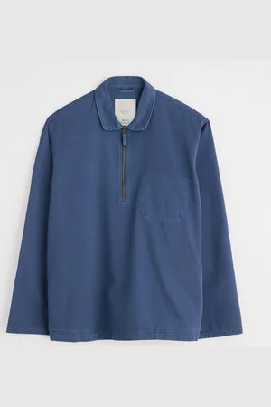 Seasalt Cornwall Blue Mens Farrow 100% Cotton Smock Jacket XXL