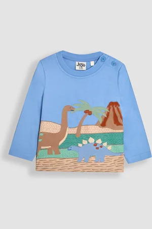 JoJo Maman Bébé Blue Dinosaur Scene Printed Top 1.5