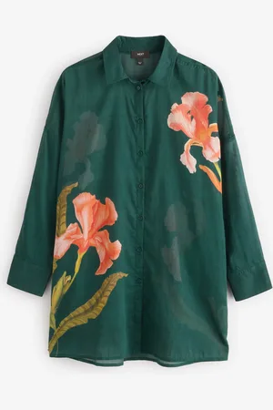 Next 100% Cotton Beach Shirt Cover-Up AU 12 Tall