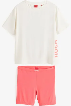 HUGO BOSS Pink Two Piece Shorts Pyjama Set S