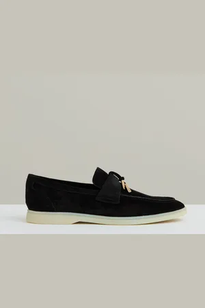 Reiss Price Suede Slip On Tassel Loafers uk8eu42