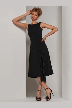 Jolie Moi Haylen Frill Detail Midi Dress AU 16