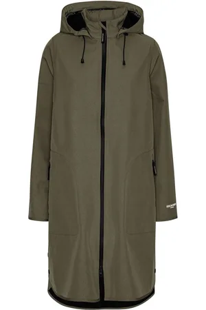 Ilse Jacobsen Waterproof A Line Softshell Raincoat AU 18