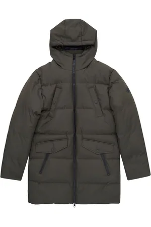 French Connection Green Long Length Row Zip Parka Coat XL