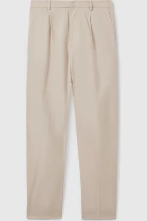Paige Cotton-Lyocell Straight Leg Trousers 28