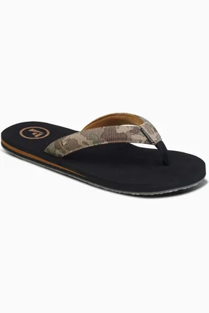FoamLife Black Mens Pampa Artist Series Flip Flops AU 12 (EU 46)