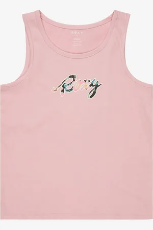 Roxy Pink There Is Life Graphic Logo 100% Cotton Vest Top 12 Years (152cm)