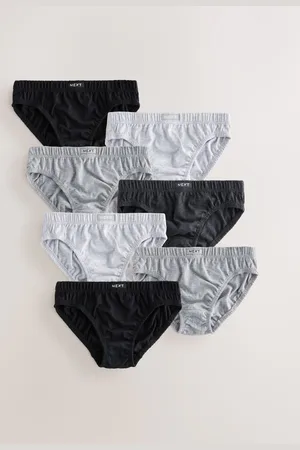 Next Monochrome 100% Cotton Briefs 7 Pack (1.5-16yrs) 3