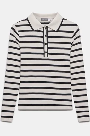 mint&berry 100% Cotton Striped Polo Shirt XS