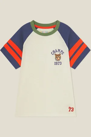 Monsoon Natural Tiger Raglan 100% Cotton T-Shirt 12