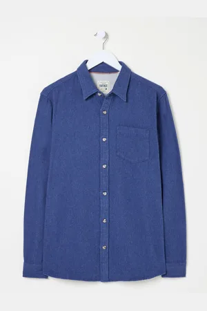 Fat Face FatFace Long Sleeve Brushed Shirt 4XL Tall