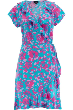Pour Moi Frill Wrap Woven Beach Dress AU 16