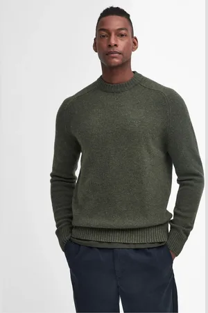 Barbour Green Grangetown Crew Neck Sweater M