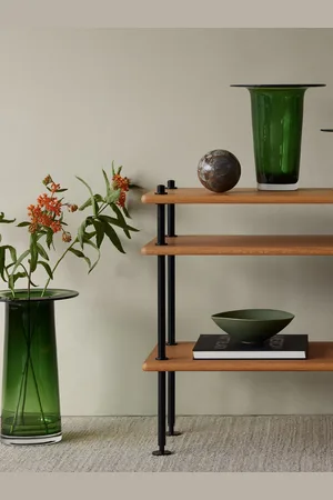 LSA International Fern Green Victoria Vase H15cm One