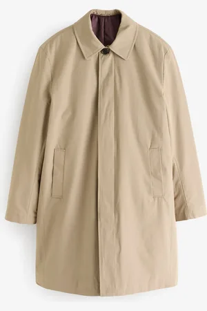 Next Neutral Brown Shower Resistant Padded Trench Coat 4XL